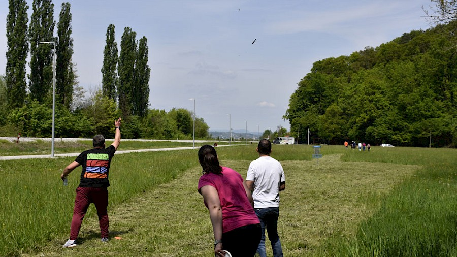 Disc golf teren uz Vodovodnu ulicu u Varaždinu na kojem se održava ekipni team building