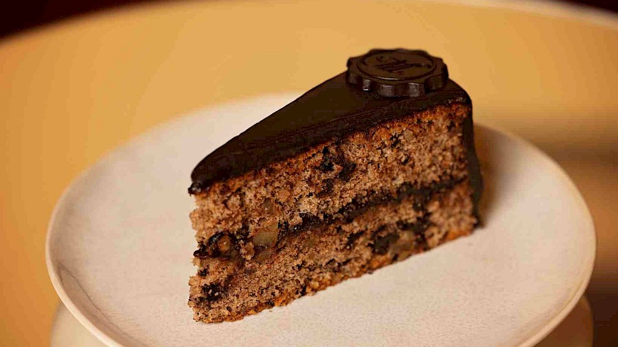 Cake at Kavana Grofica Marica as the sweet finish to the three-course lunch on the Taste of Varaždin tour