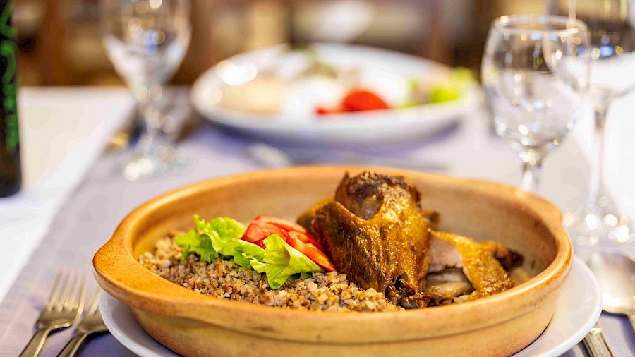One of the courses on the Taste of Varaždin food and wine tour